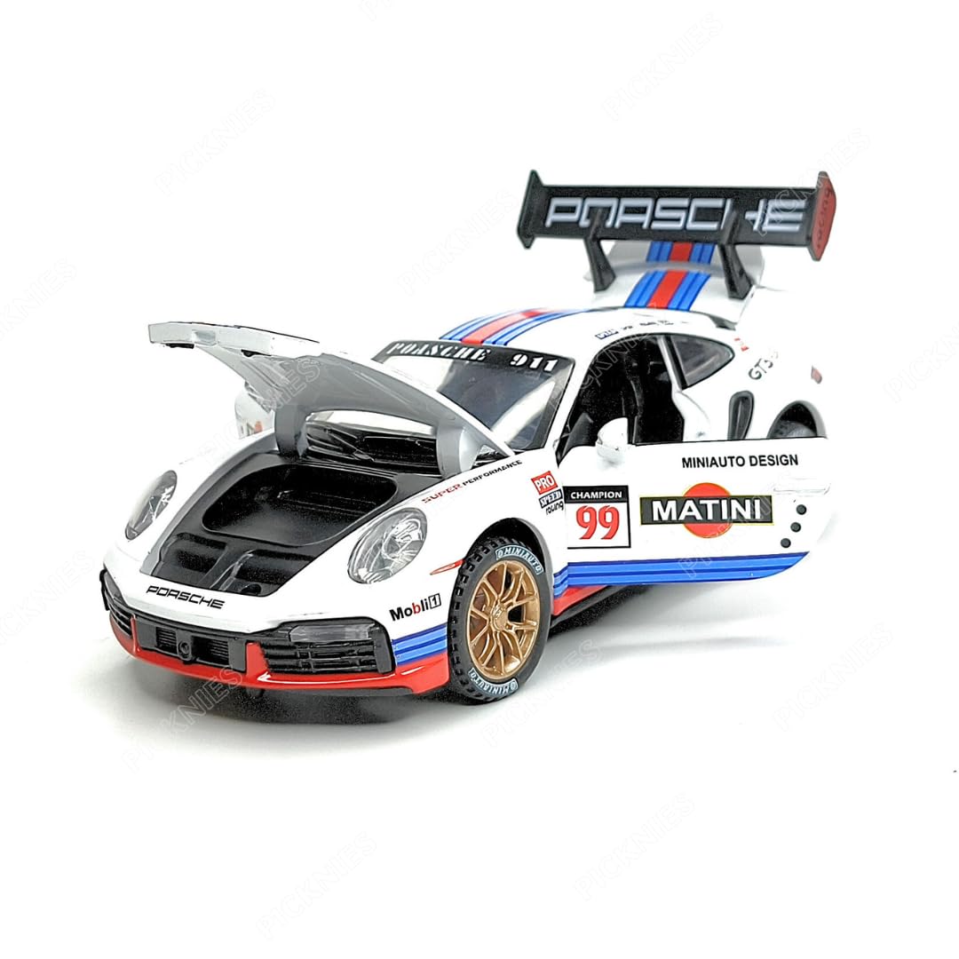 PICKNIES® Porsche 911 GT3 RSR Turbo S Die-Cast Car 1:32 Scale